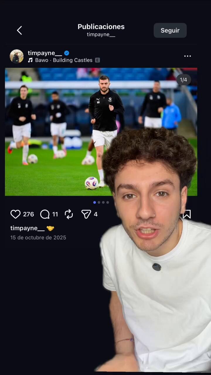 La reacción de Tim Payne luego de que estallaran sus redes sociales