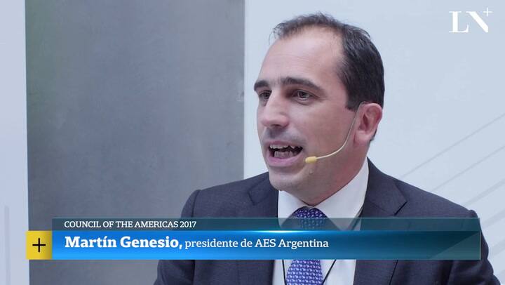 Entrevista a Martín Genesio, presidente de AES Argentina, en el Council of the Americas 2017
