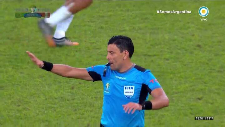 Final del partido: Festejo de Brasil