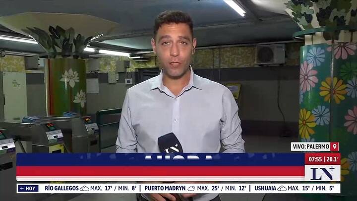 Vuelve a funcionar la linea D de subte