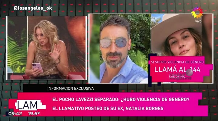 El Pocho desmintió que estuviera separado de Natalia Borges - Fuente: eltrece