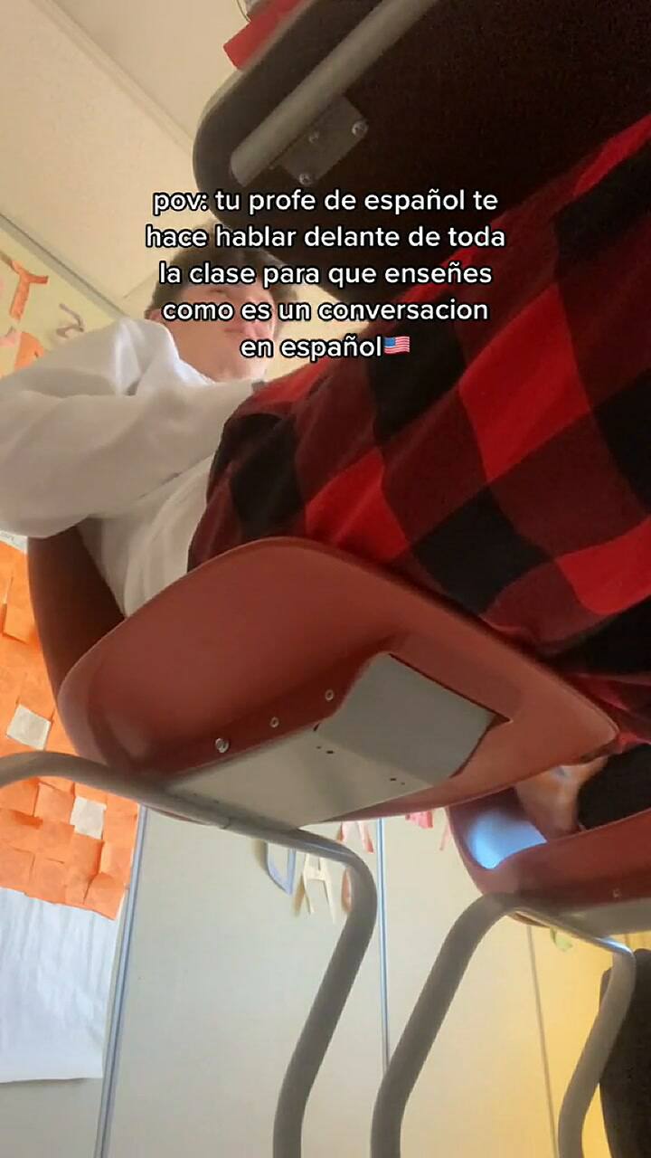El estudiante de intercambio pasó un momento 'vergonzoso' en su clase de español