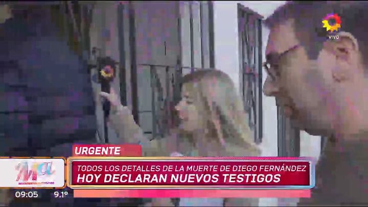 La periodista Mercedes Ninci se cruzó con Critian Graf en la puerta de la casa de avenida Congreso 3742