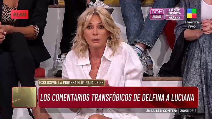 Yanina Latorre apunto contra Delfina