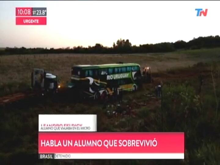 Un sobreviviente contó que algunos chicos viajaban parados - Fuente TN