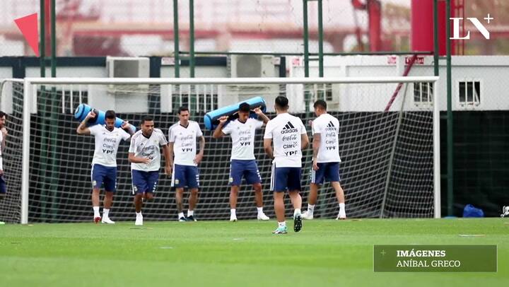 Así fue el entrenamiento del martes de la selección en Barcelona