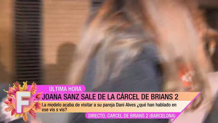 Joana Sanz visitó a Dani Alves en la cárcel por primera vez