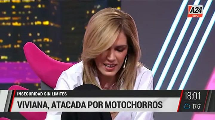 VIviana Canosa contó cómo fue su incidente con un motochorro