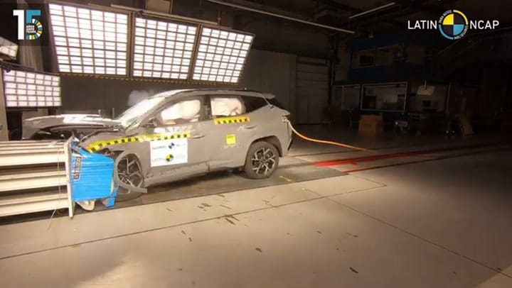 Prueba de choque del Hyundai Tucson