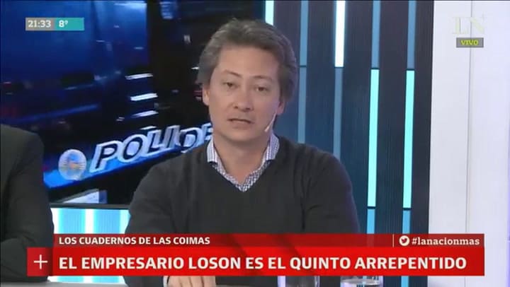 El empresario Loson es el quinto arrepentido