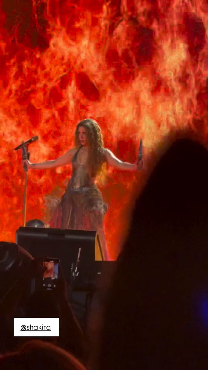 El baile especial de Shakira que Antonela Roccuzzo grabó en pleno show