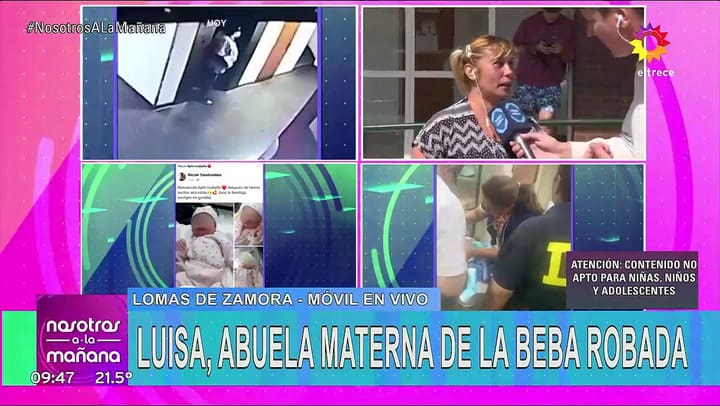 La abuela de Aylin, la beba robada: 'Me pasó lo mismo'