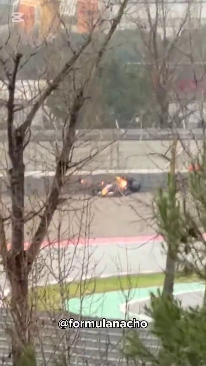 El accidente de Hadjar en la segunda jornada de prácticas de la Fórmula 1