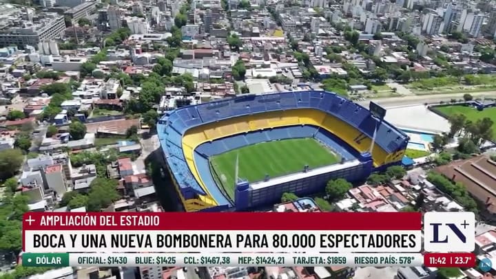 Boca planea la remodelación de la Bombonera