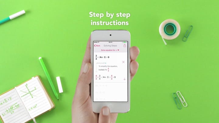Cómo funciona la aplicación Photomath