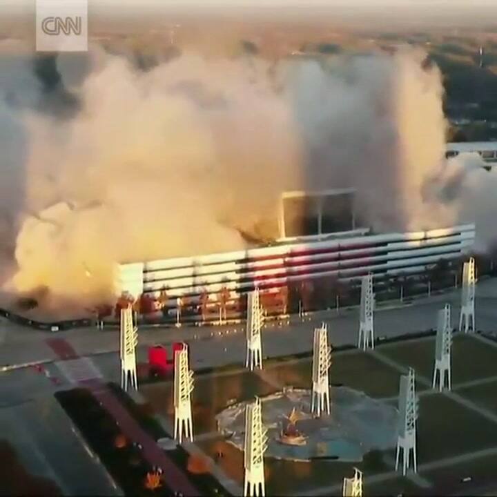 Video: demolieron uno de los estadios más icónicos del deporte en Estados Unidos