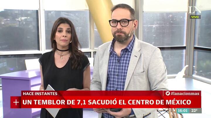 Un temblor de 7,1 sacudió el centro de México