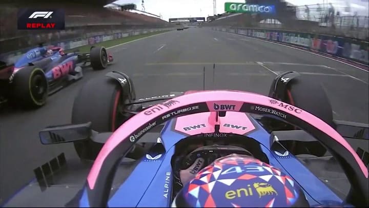 El sobrepaso de Colapinto a Gasly en Zandvoort