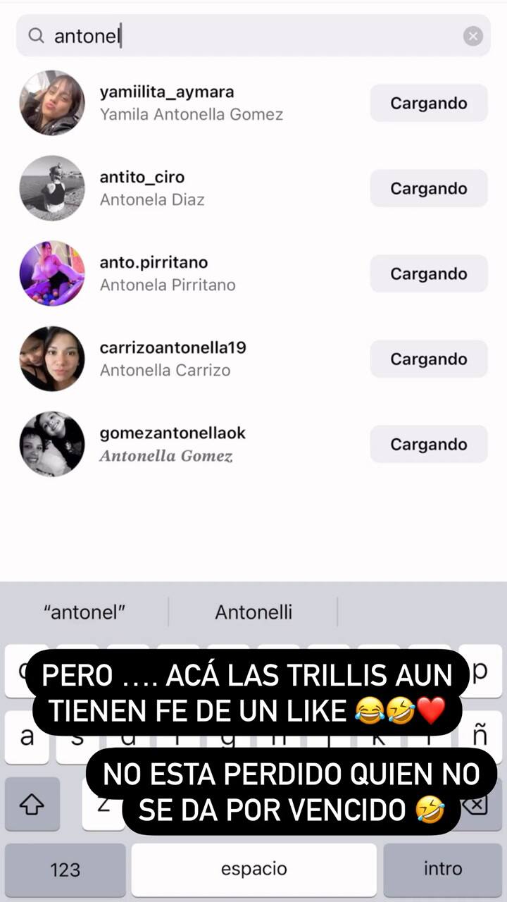 Cinthia Fernández inició una campaña para obtener los likes de Roccuzzo y Messi en una foto