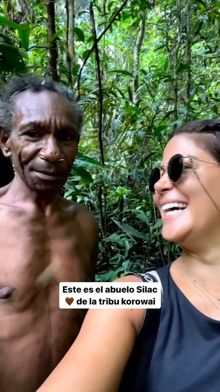 La reacción del hombre al verse por primera vez