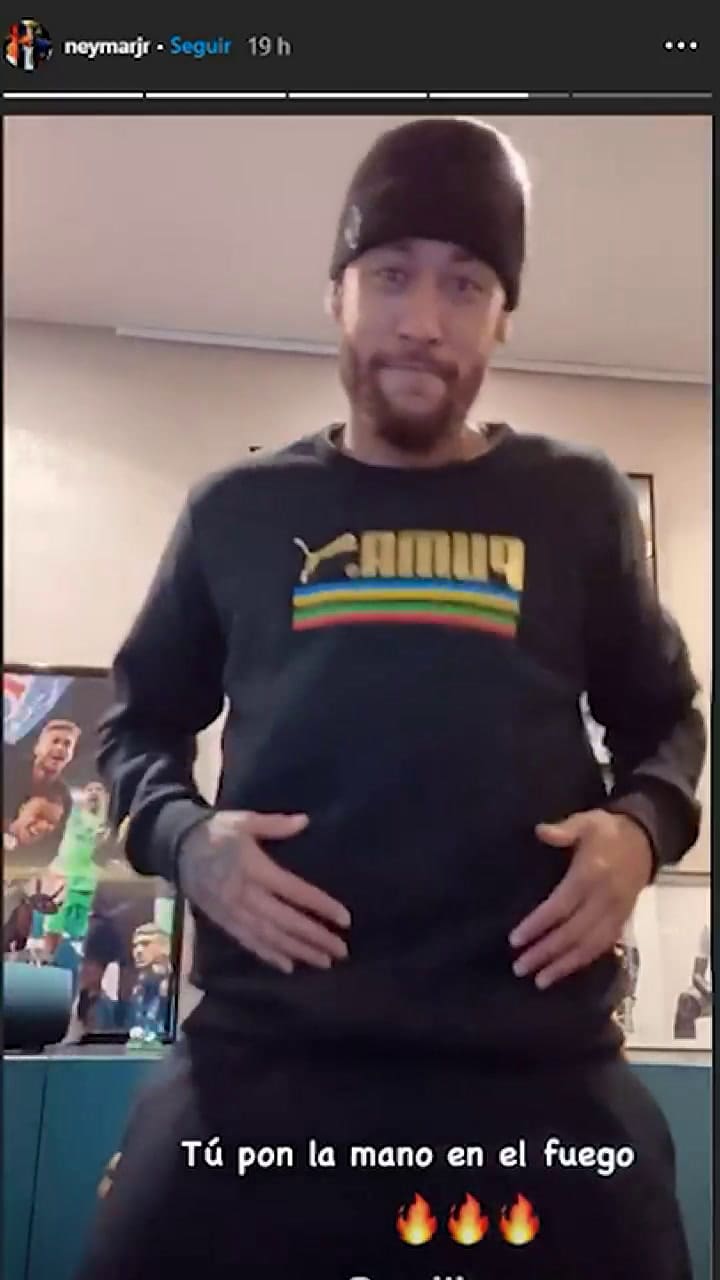 Neymar sorprendió con su pasito de baile - Fuente: IG Stories