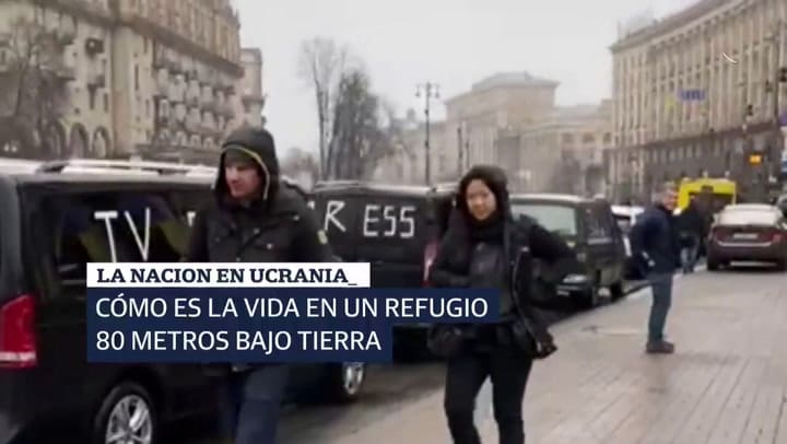 LN en Ucrania - Cómo es la vida en un refugio 80 metros bajo tierra