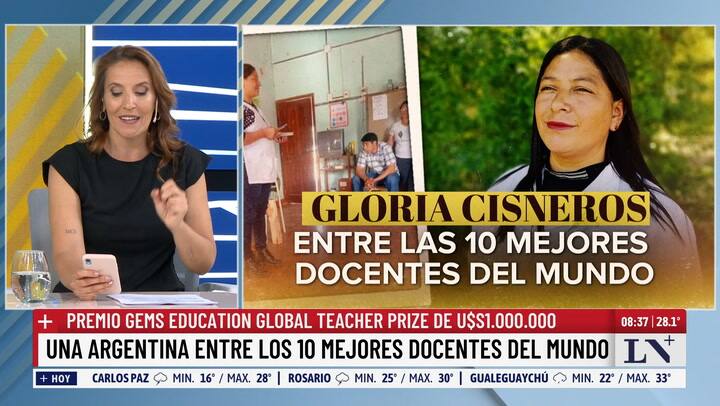 Gloria Argentina Cisneros en dialogo con LN+