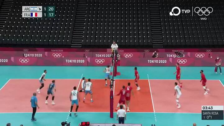 Increíble punto del seleccionado de vóleibol
