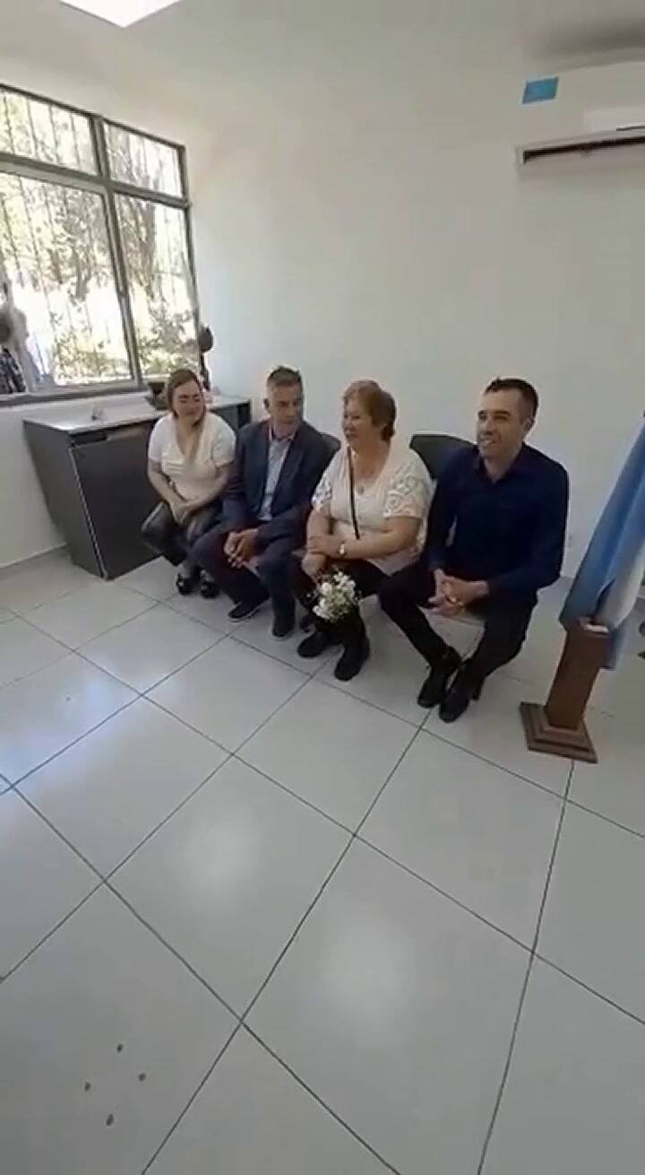 Rosa y José Rubén dieron el si después de 36 años juntos