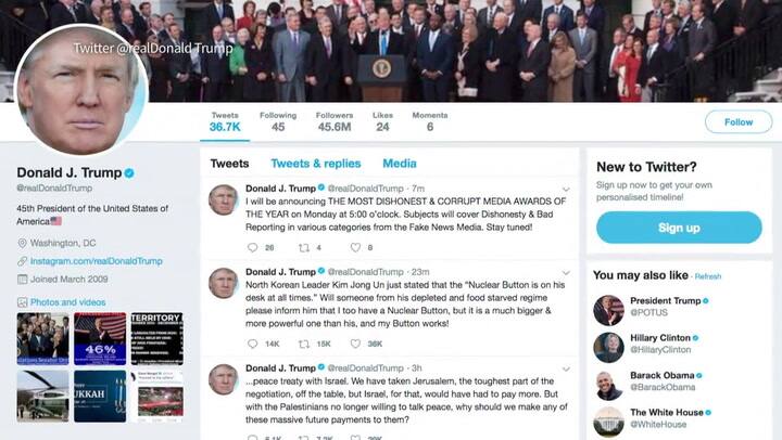 Trump dice a Corea del Norte que su botón nuclear es 'más grande'