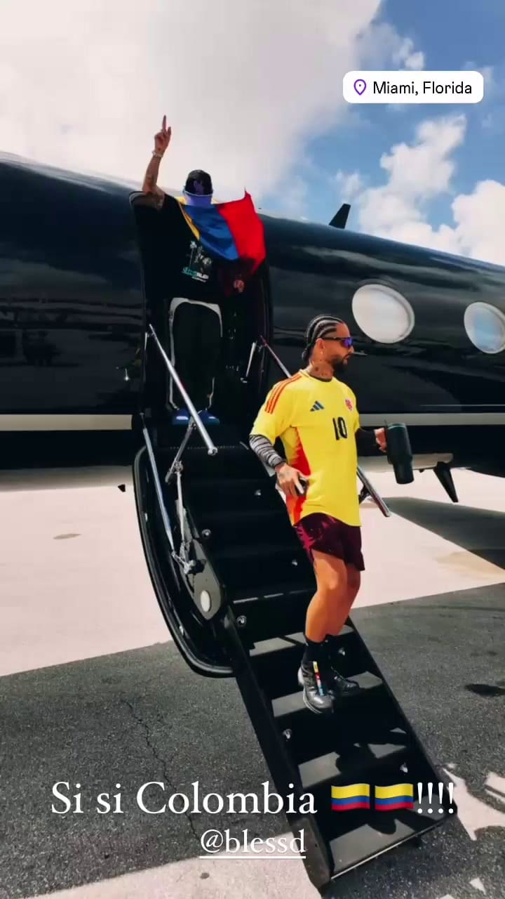 La felicidad de Maluma, antes del partido