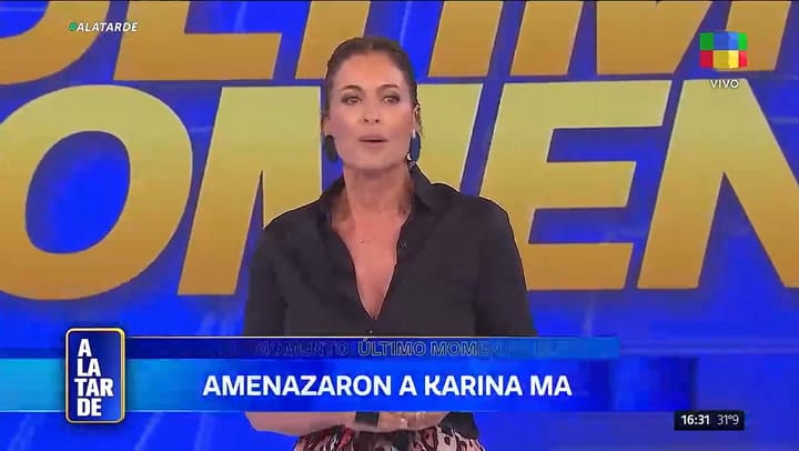 Amenazaron a Karina Mazzocco