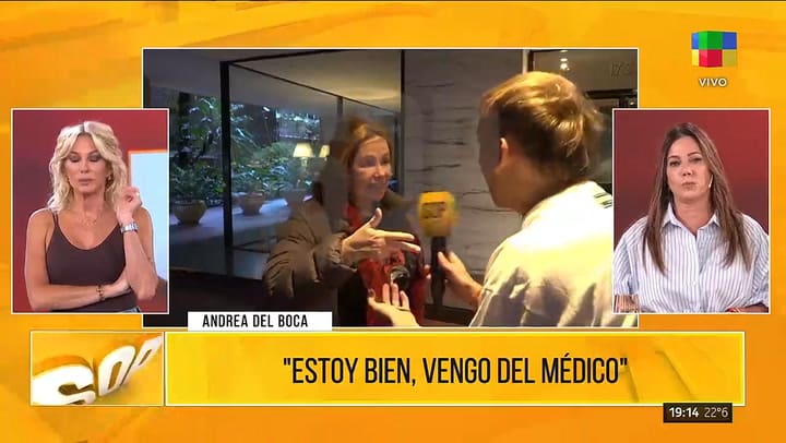 Andrea del Boca rompió el silencio tras su accidente