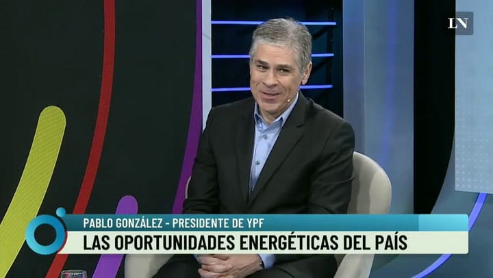 José del Rio con Pablo González, presidente de YPF