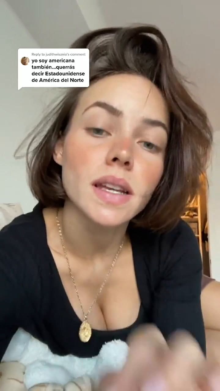 La tiktoker respondió las críticas de sus seguidores