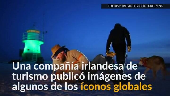Monumentos del mundo se vuelven verdes para marcar Día de San Patricio