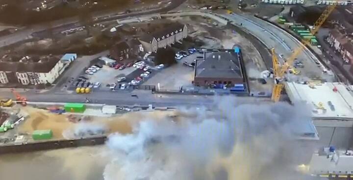 Reino Unido: bomba de la Segunda Guerra Mundial provocó una enorme e inesperada explosión