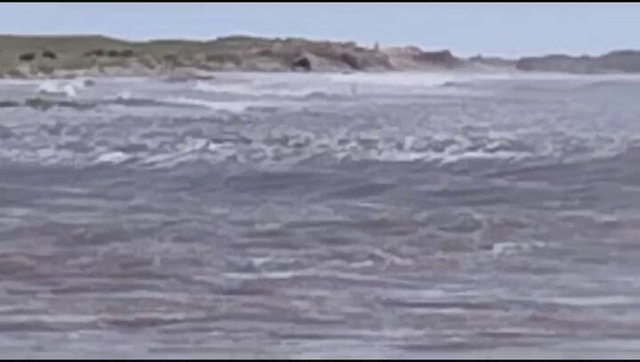 Otra marejada en Mar Chiquita, el 17 de diciembre de 2023