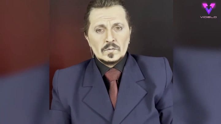 La impresionante transformación de Lucía Pittalis en Johnny Deep