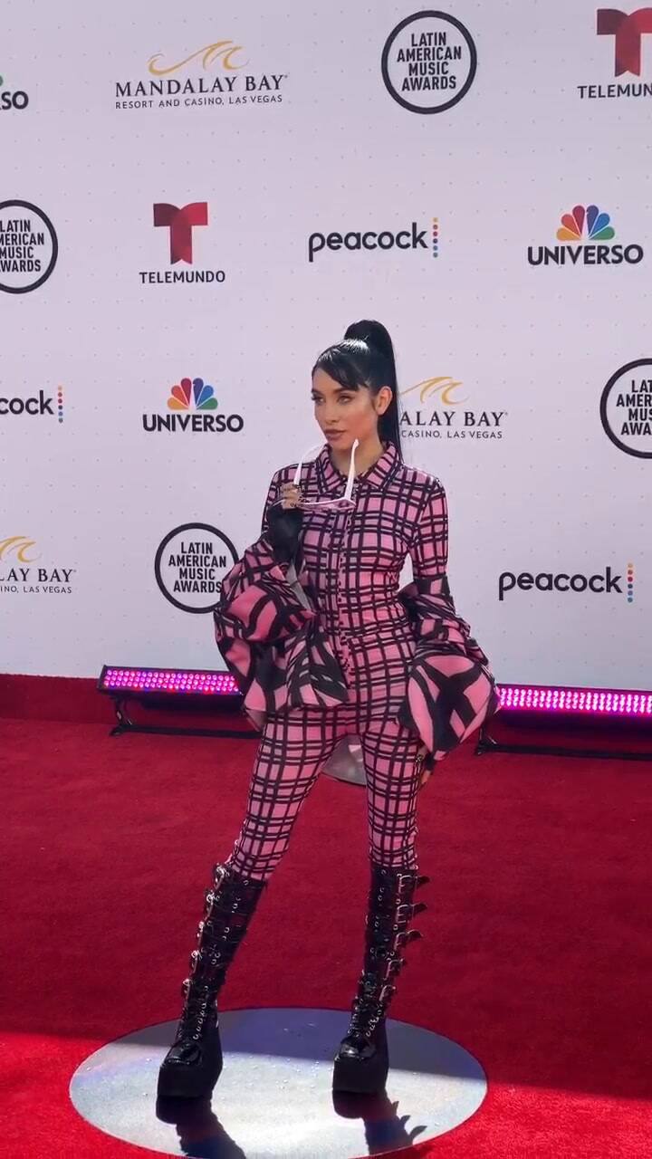María Becerra en la alfombra roja de los Latin American Music Awards 2022