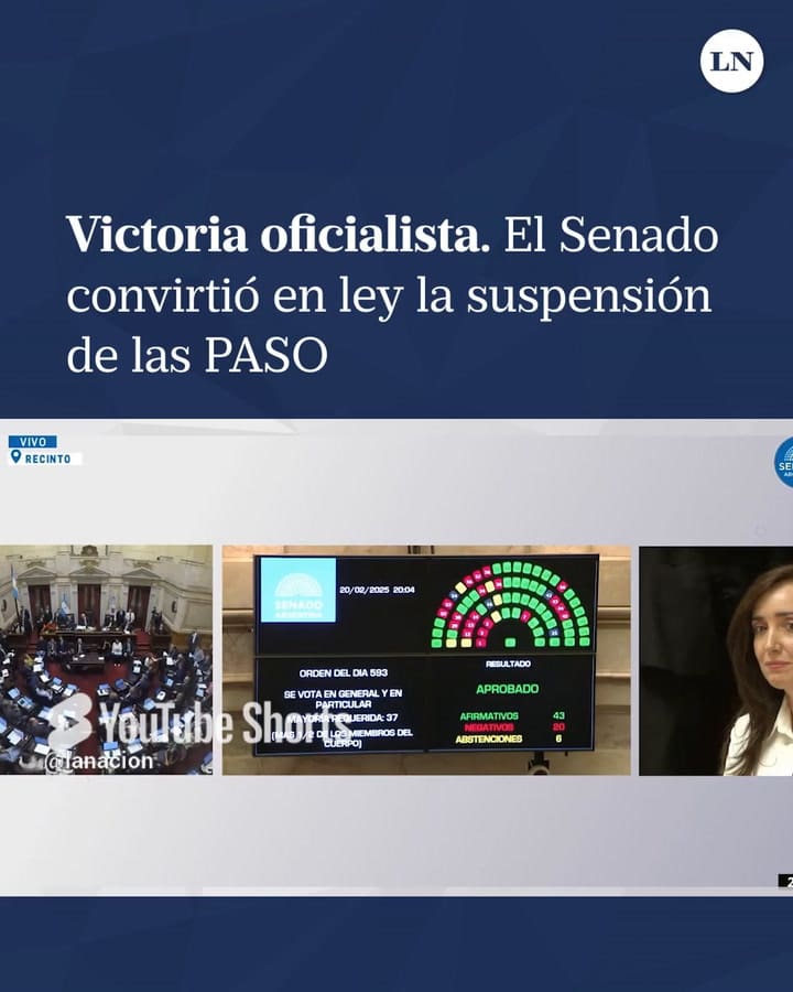 El Senado convirtió en ley la suspensión de las elecciones primarias de este año