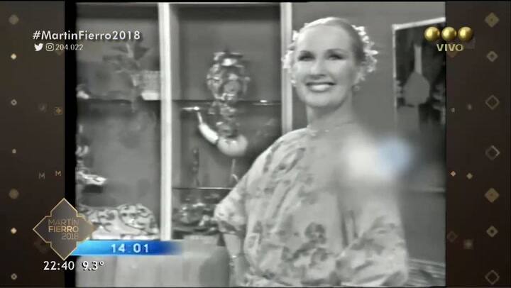 El homenaje a Mirtha Legrand en los Martín Fierro 2018 - Fuente: Telefe