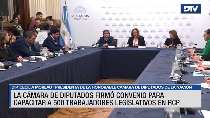 La Cámara de Diputados firmó convenio para capacitar a trabajadores legislativos en RCP