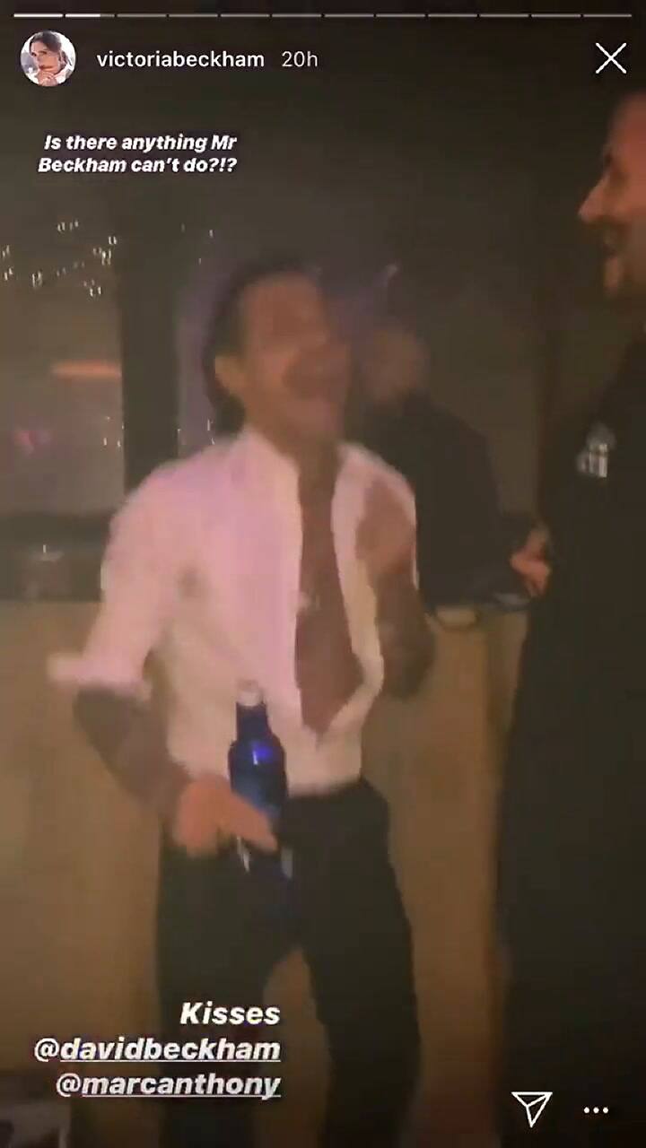 Así fue el baile de David Beckham y Mark Anthony en su boda