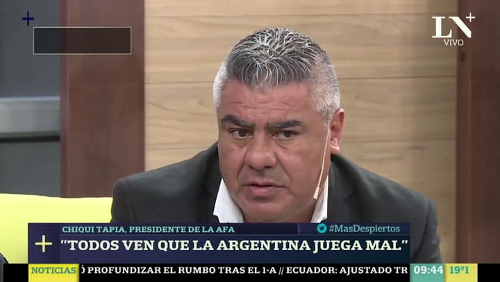 Chiqui Tapia: 'No soy un títere'