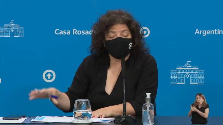 Conferencia de prensa de Carla Vizzotti