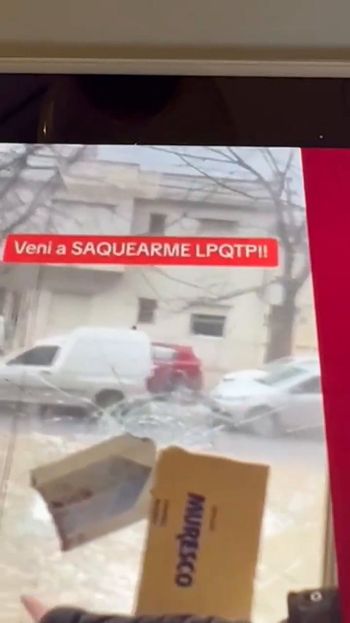 Advertencia de un comerciante