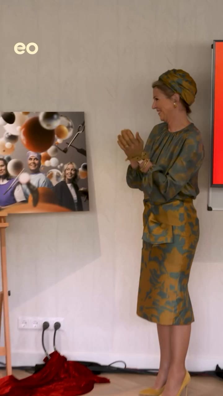 Máxima Zorreguieta se robó todas las miradas con su look