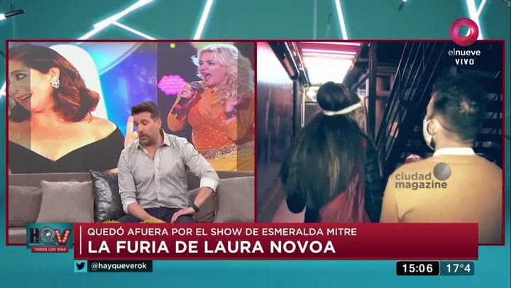 Fernanda Iglesias fulminó a Laura Novoa - Fuente: elnueve / Ciudad Magazine