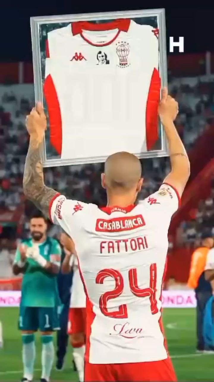 Federico Fattori cumplió 100 partidos con la remera de Huracán